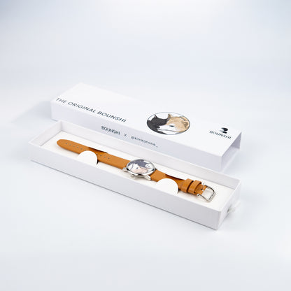 BOUNSHI × @kimkanone_ The Original Bounshi Watch - Brown Strap